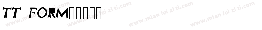 TT FORM字体转换
